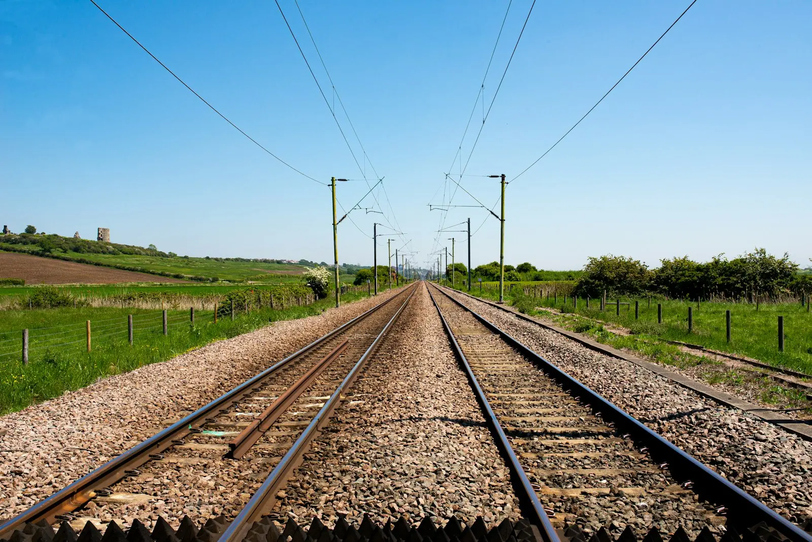 Looking down the tracks towards Leigh on Sea