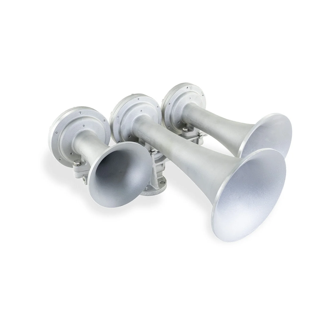 HornBlasters King 3 three-chime train horn in raw finish