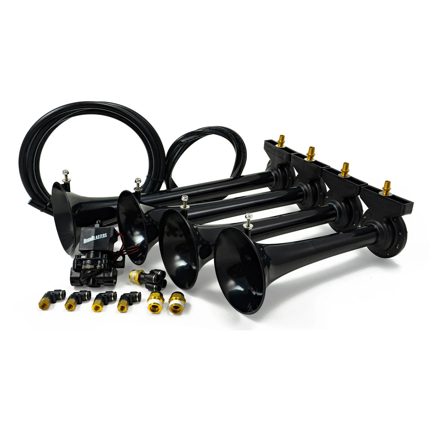 HornBlasters Shocker XL four-trumpet train horn overview