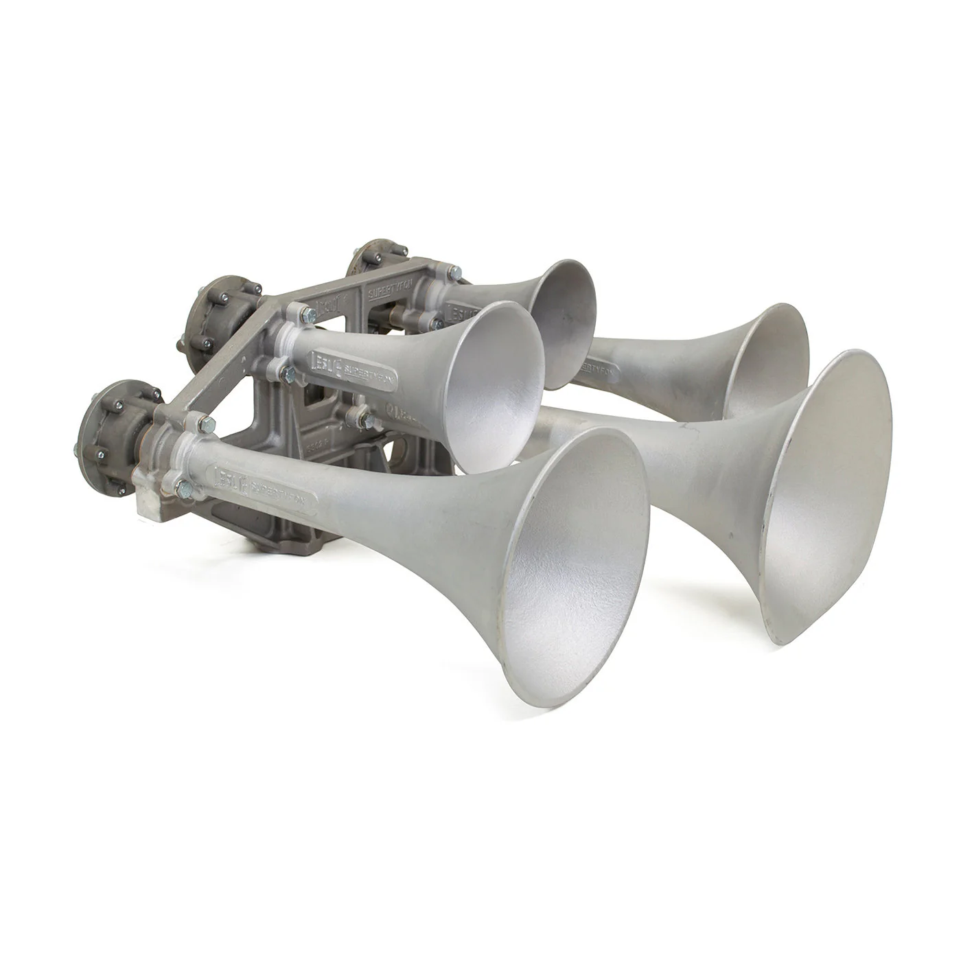 Leslie RS-5T Supertyfon five-chime locomotive air horn, die-cast aluminum body