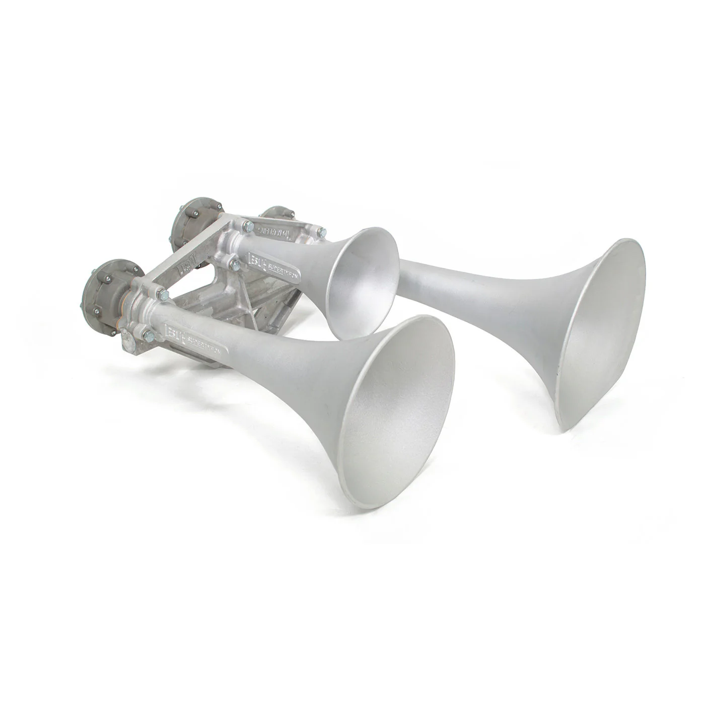 Leslie Supertyfon 3-chime locomotive air horn (current-production RS-3L), die-cast aluminum