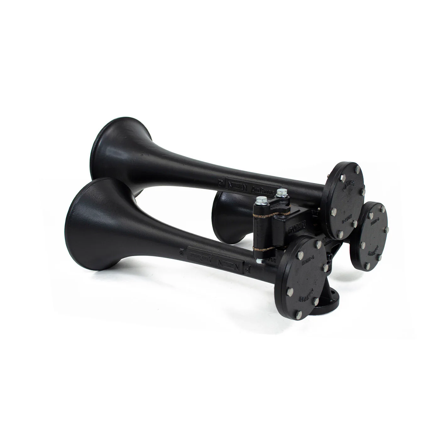 Nathan AirChime P3 sand-cast aluminum bells and manifold detail