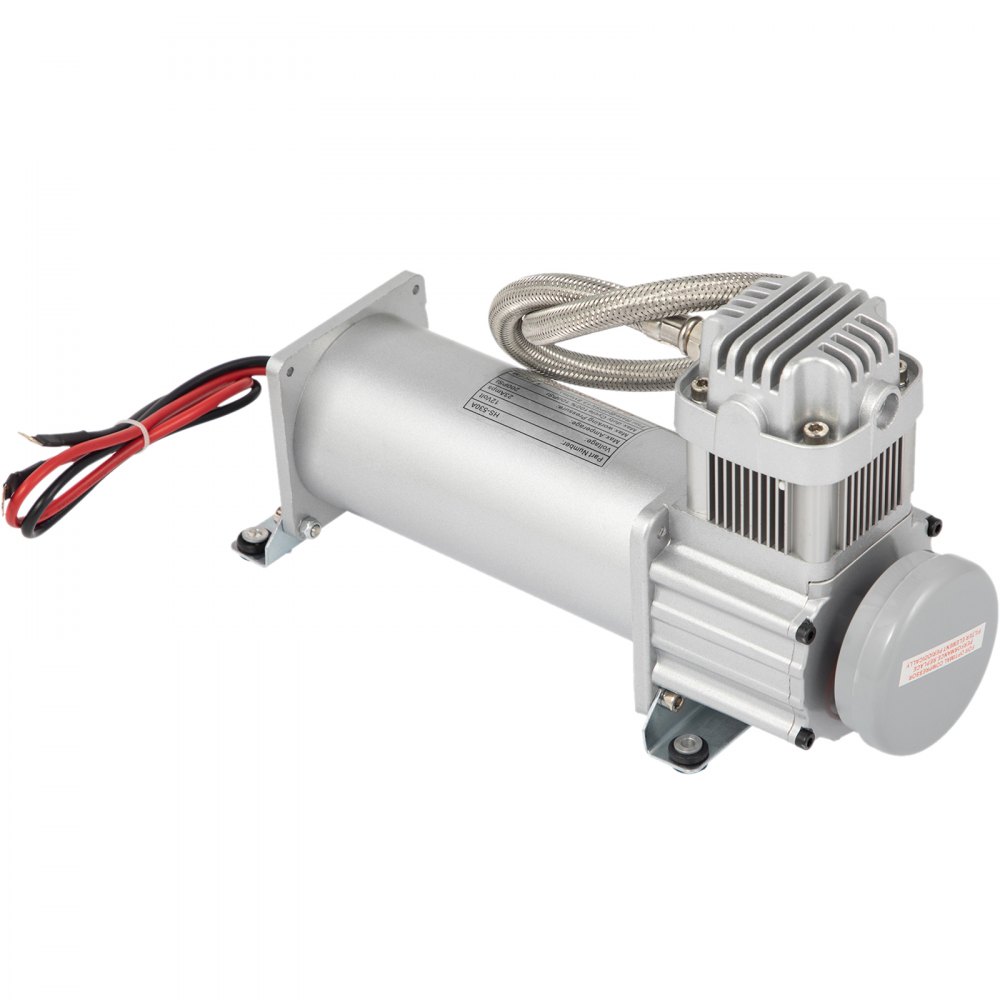 Vevor 200 PSI oil-less compressor with braided hose, air filter and overload protector
