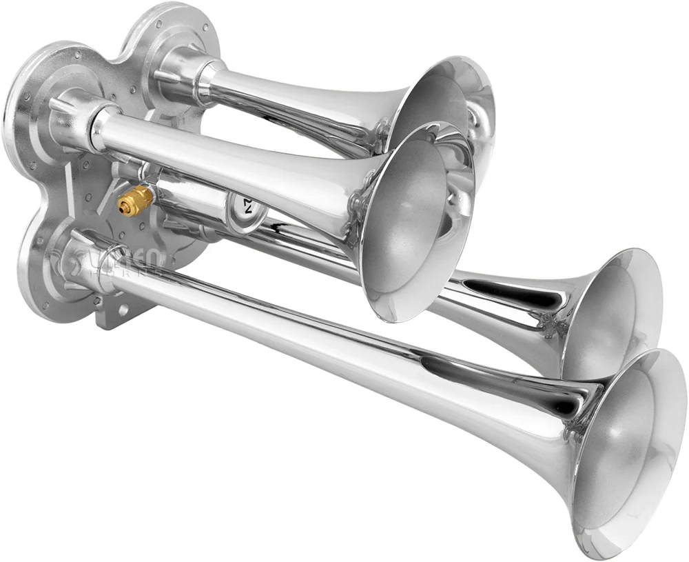 VXH4114 staggered chrome trumpet lengths — 13¾ to 7¾ inch bells