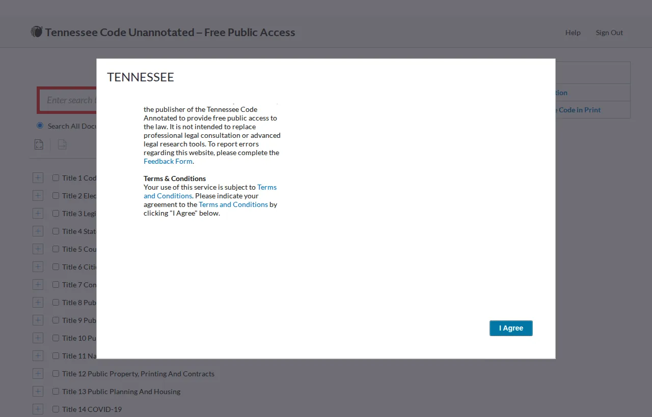 Screenshot of the official statute page at lexisnexis.com